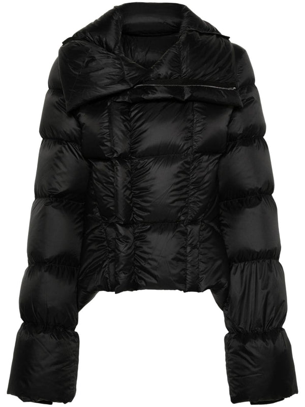 Rick Owens Funnel Neck Cropped Padded Jacket