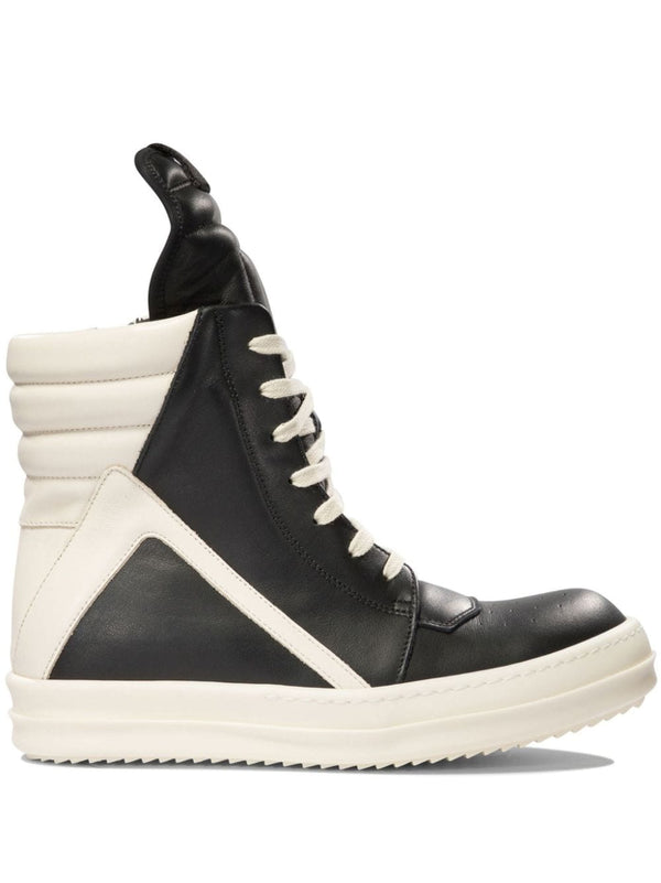 Rick Owens Geobasket Leather Sneakers