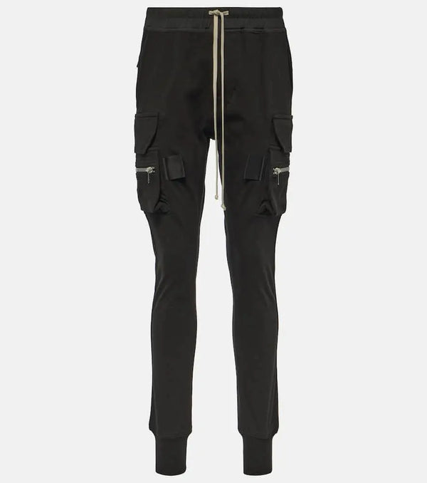 Rick Owens High-rise cotton skinny cargo pants | LYBSTORE