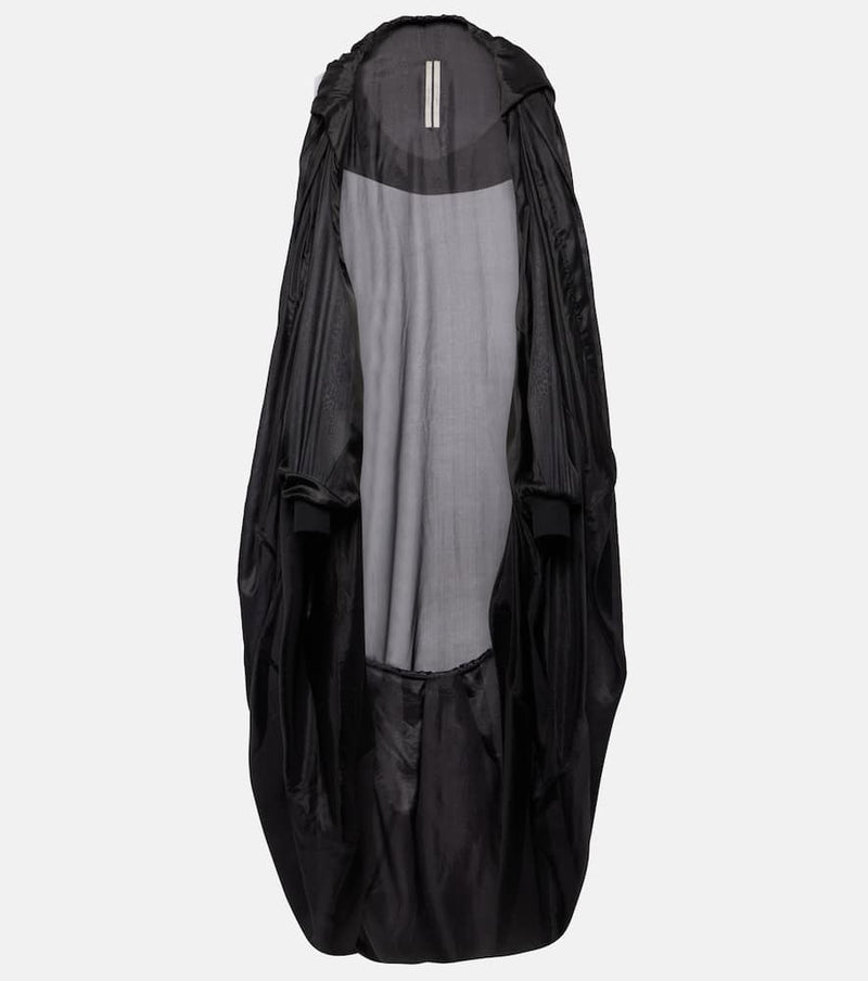 Rick Owens Hooded silk cape