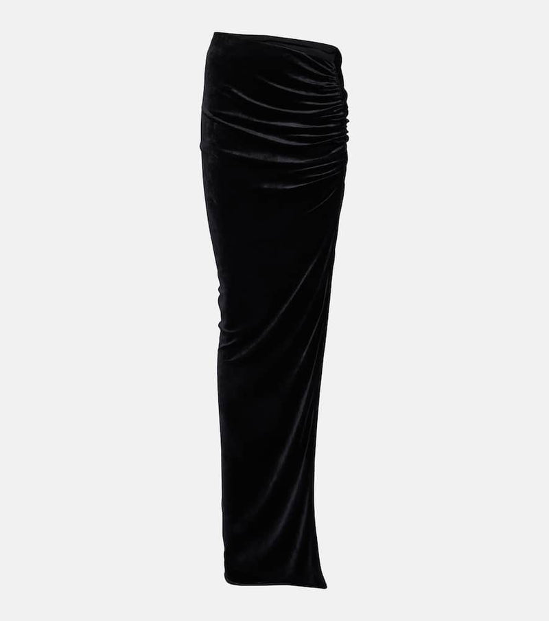 Rick Owens Lilies Svita jersey maxi skirt