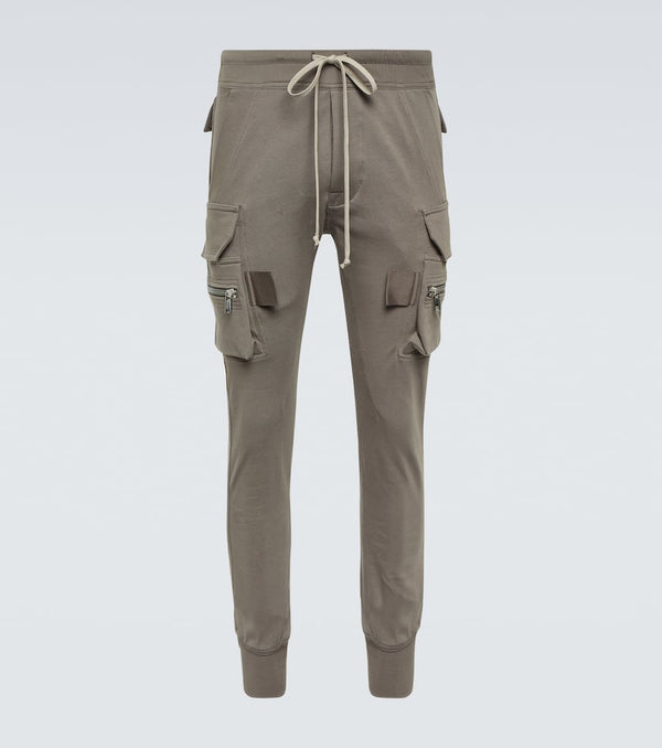 Rick Owens Mastodon cotton jersey cargo pants