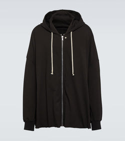 Rick Owens Oversized cotton jersey hoodie