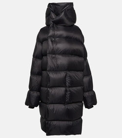 Rick Owens Paneled hooded down jacket | LYBSTORE