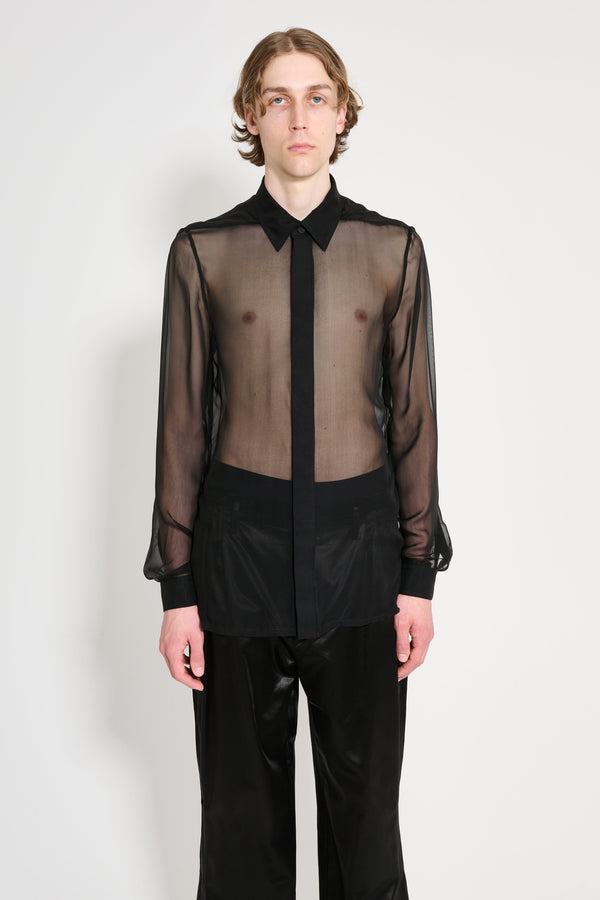 Rick Owens Office Shirt Black