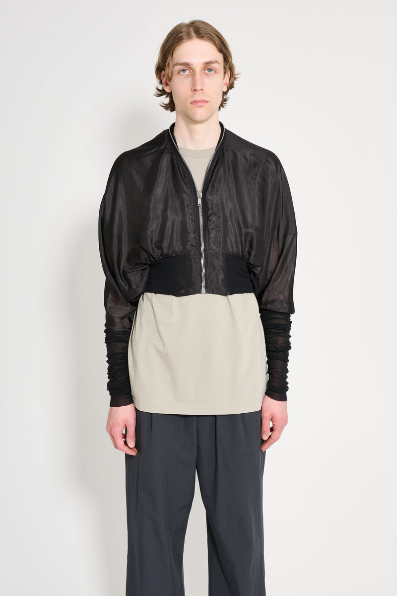 Rick Owens Batwing Flight Jacket Black