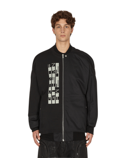 Rick Owens Drkshdw Jumbo Flight Bomber Jacket Black