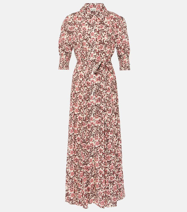 Rixo Bloom floral shirt dress | LYBSTORE