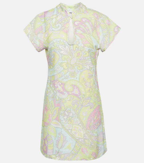 Rixo Floral cotton minidress | LYBSTORE