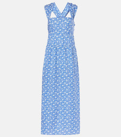 Rixo Lilianne floral cotton midi dress