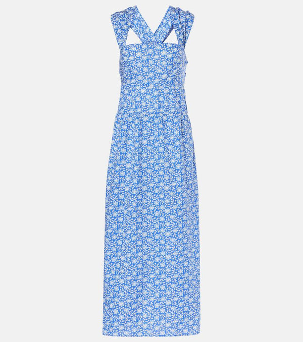 Rixo Lilianne floral cotton midi dress