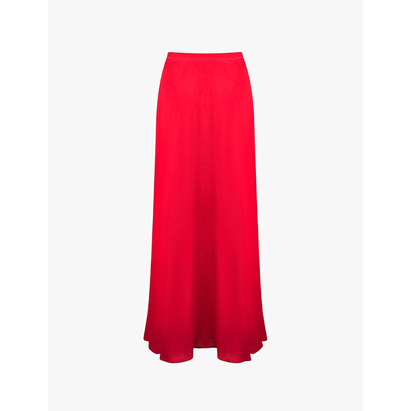 Womens Ro&Zo Bias-cut satin maxi skirt