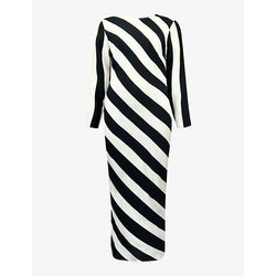 Womens Ro&Zo Clara stripe-print woven maxi dress