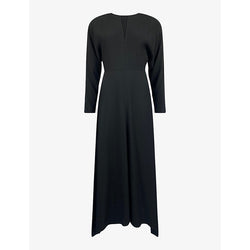 Womens Ro&Zo Keyhole-front crepe midi dress