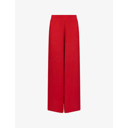 Womens Ro&Zo Wide-leg crepe trousers