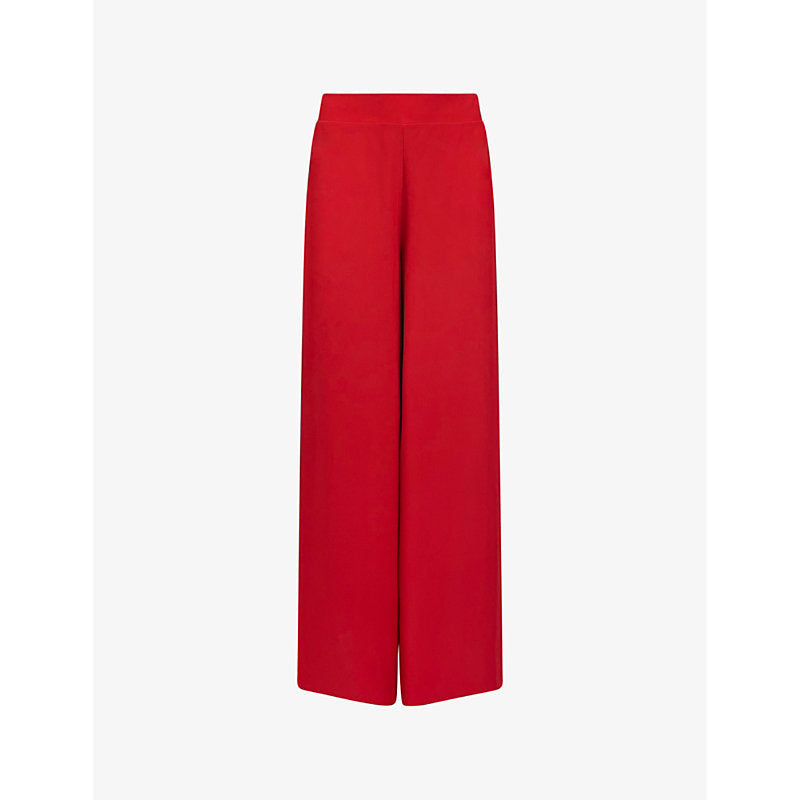 Womens Ro&Zo Wide-leg crepe trousers