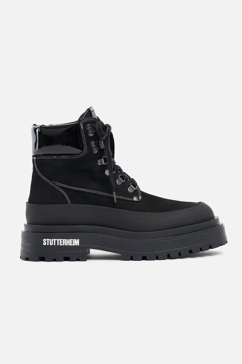 Stutterheim Road Walker Nubuck Black