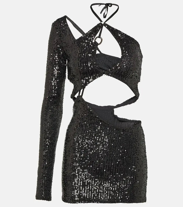 Roberta Einer Banu cutout sequined minidress | LYBSTORE