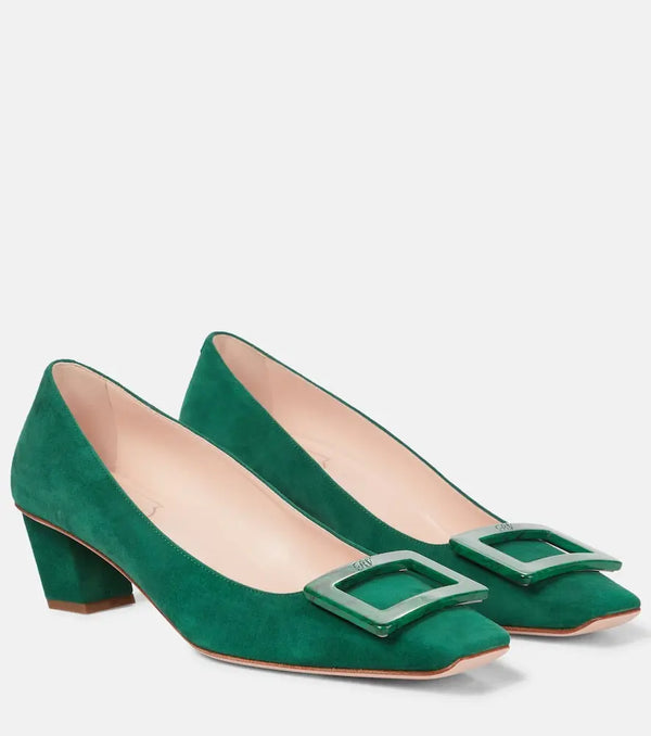 Roger Vivier Belle Vivier 45 suede pumps | LYBSTORE