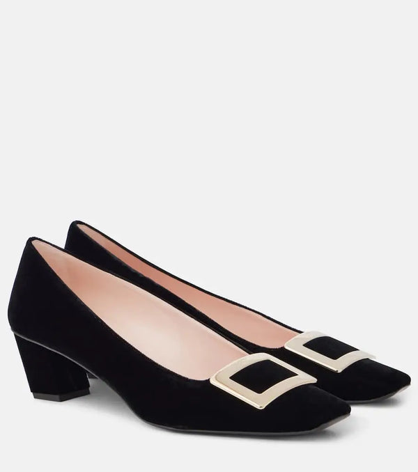 Roger Vivier Belle Vivier 45 suede pumps