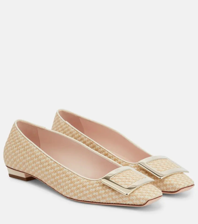 Roger Vivier Belle Vivier bouclé ballet flats | LYBSTORE