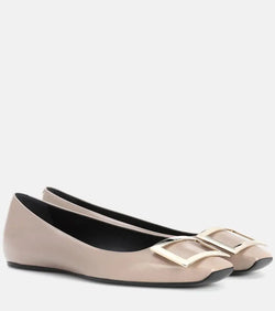 Roger Vivier Belle Vivier leather ballet flats | LYBSTORE