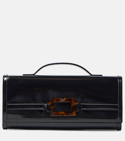 Roger Vivier Belle Vivier leather clutch