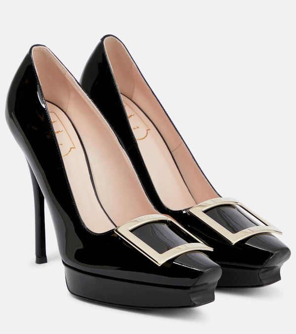 Roger Vivier Belle Vivier patent leather platform pumps | LYBSTORE