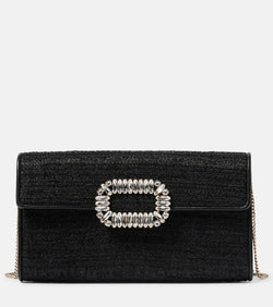 Roger Vivier Bouquet Mini tweed clutch