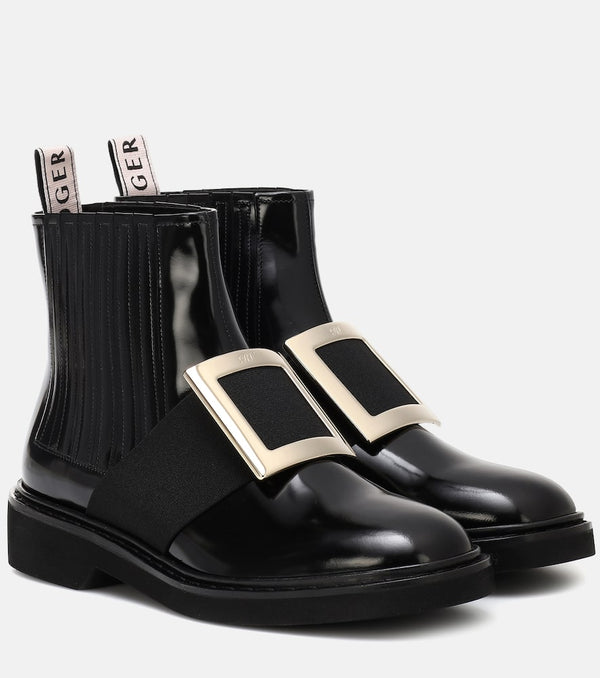 Roger Vivier Chelsea Viv' leather ankle boots