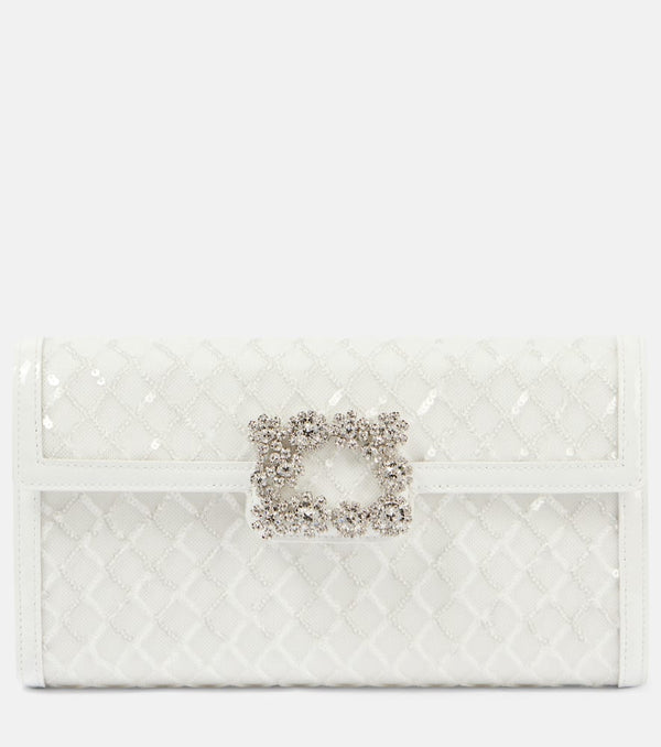 Roger Vivier Efflorescence sequined clutch