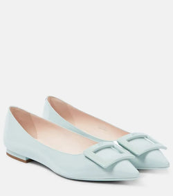 Roger Vivier Gommettine patent leather ballet flats | LYBSTORE