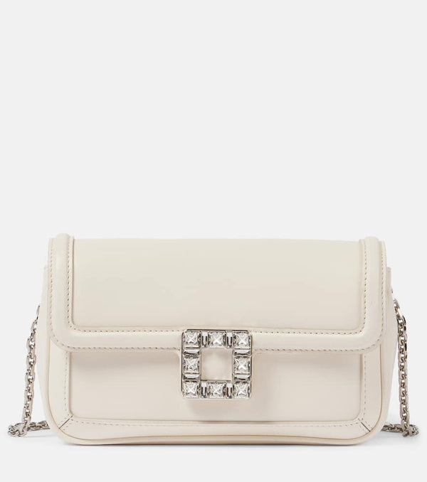 Roger Vivier Jeu De Fille shearling-trimmed shoulder bag