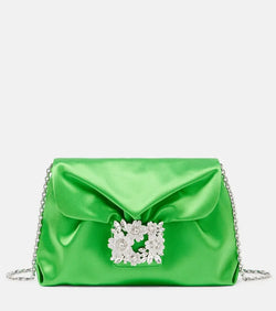 Roger Vivier RV Bouquet satin shoulder bag | LYBSTORE