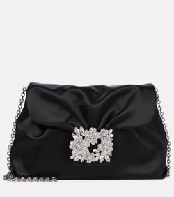 Roger Vivier RV Bouquet satin shoulder bag