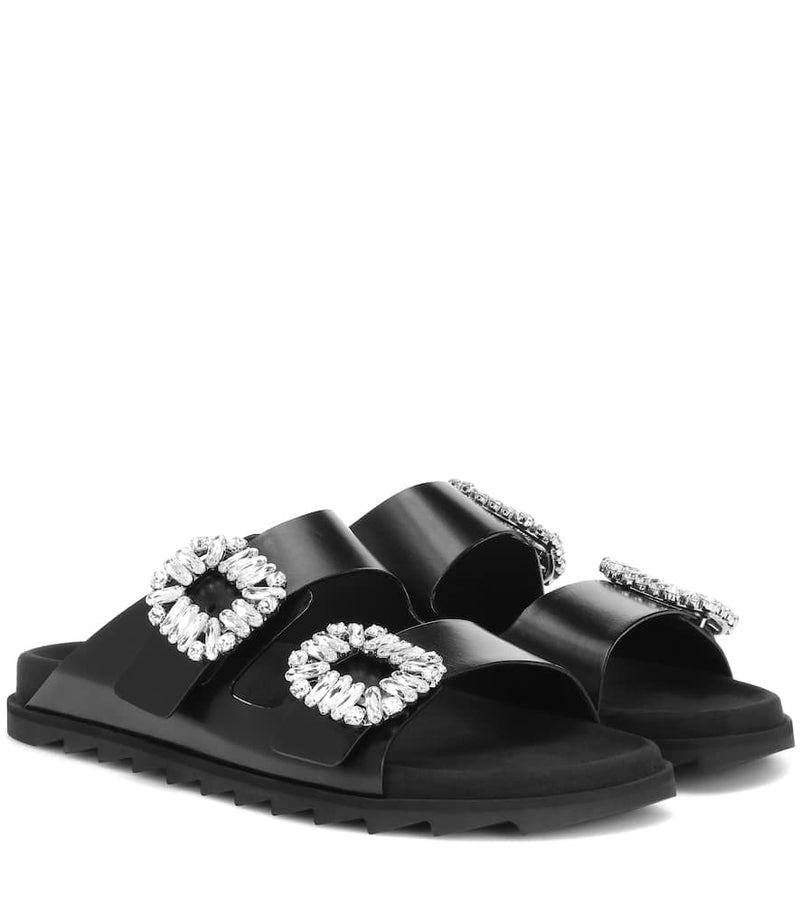 Roger Vivier Slidy Viv' leather sandals