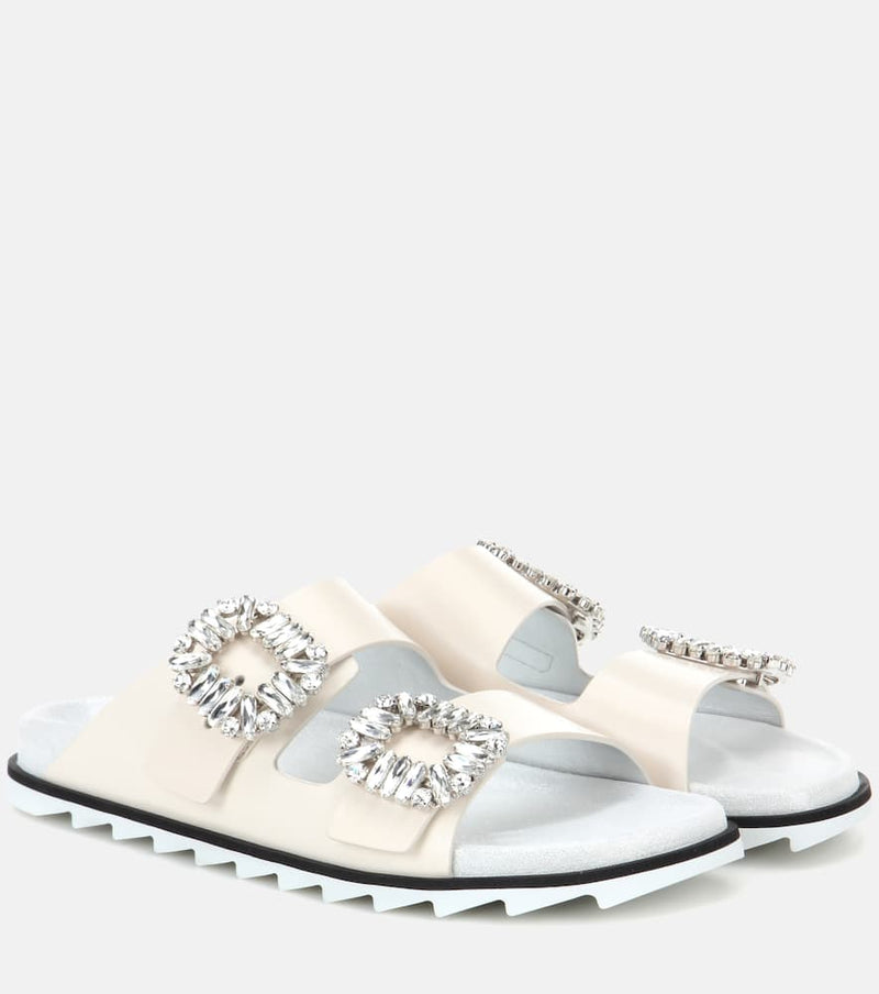 Roger Vivier Slidy Viv' leather slip-on sandals