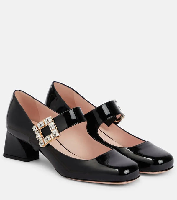 Roger Vivier Très Vivier patent leather Mary Jane pumps | LYBSTORE