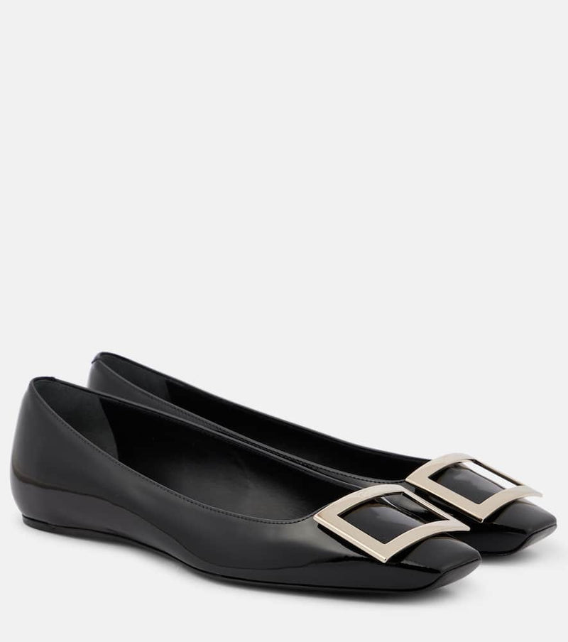 Roger Vivier Trompette patent leather ballet flats