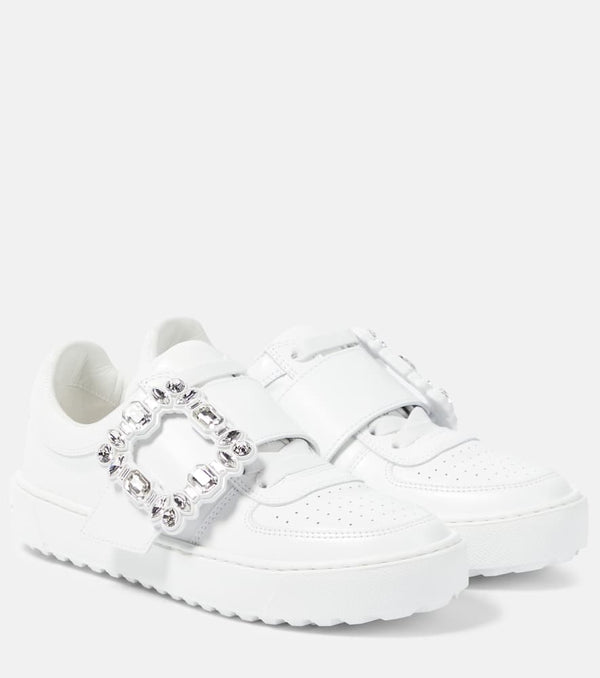 Roger Vivier Very Vivier embellished leather sneakers