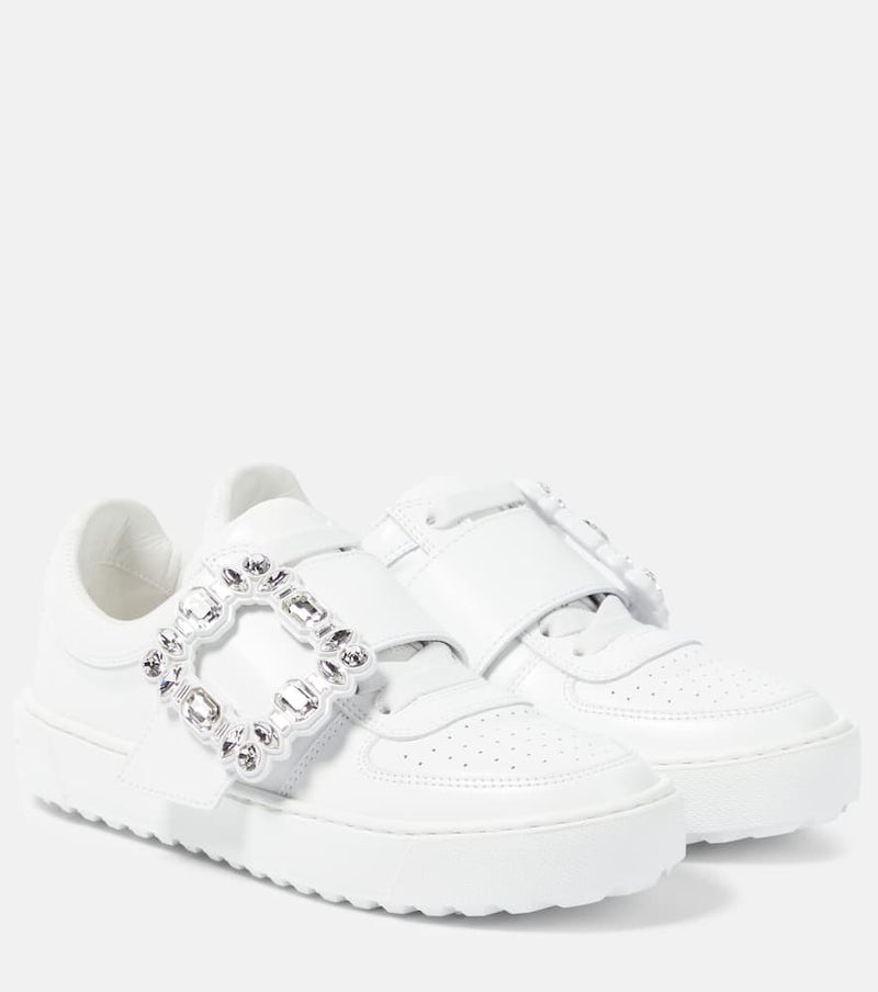 Roger Vivier Very Vivier embellished leather sneakers