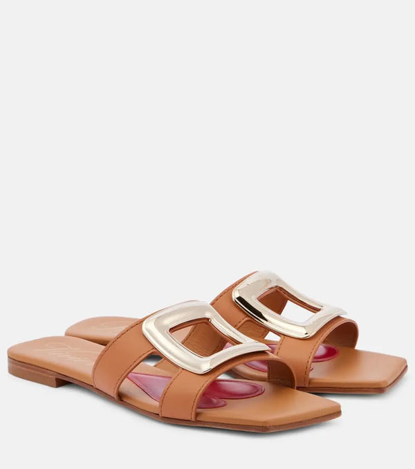 Roger Vivier Viv' By The Sea leather sandals | LYBSTORE