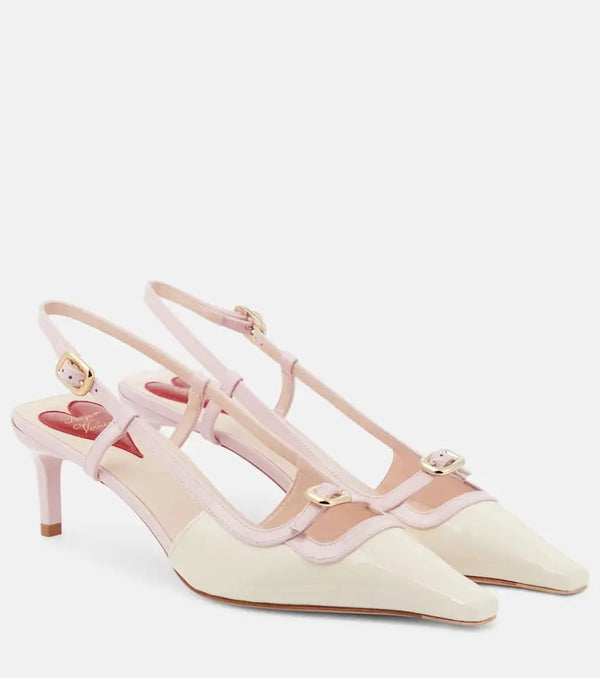 Roger Vivier Viv' Canard leather slingback pumps | LYBSTORE