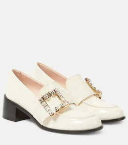 Roger Vivier Viv' Rangers patent leather loafer pumps | LYBSTORE