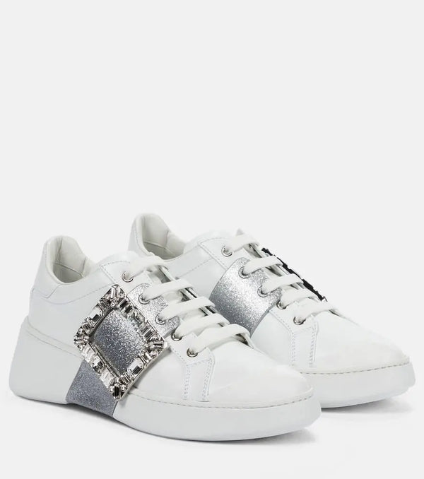 Roger Vivier Viv' Skate leather sneakers