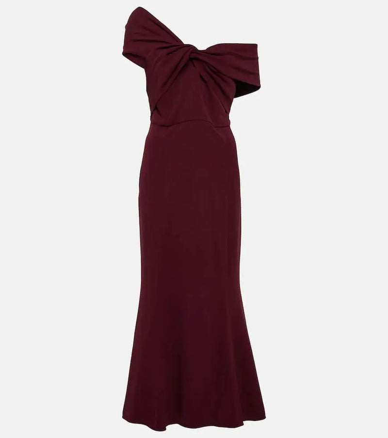 Roland Mouret Asymmetric cady midi dress