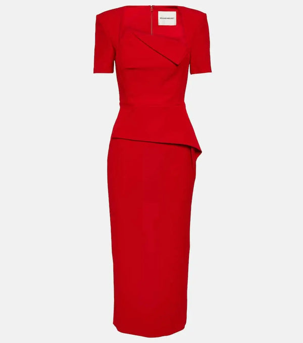 Roland Mouret Asymmetric crêpe gown | LYBSTORE