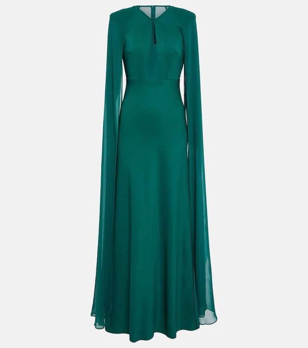 Roland Mouret Cape chiffon gown