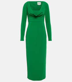 Roland Mouret Cowl neck cady midi dress