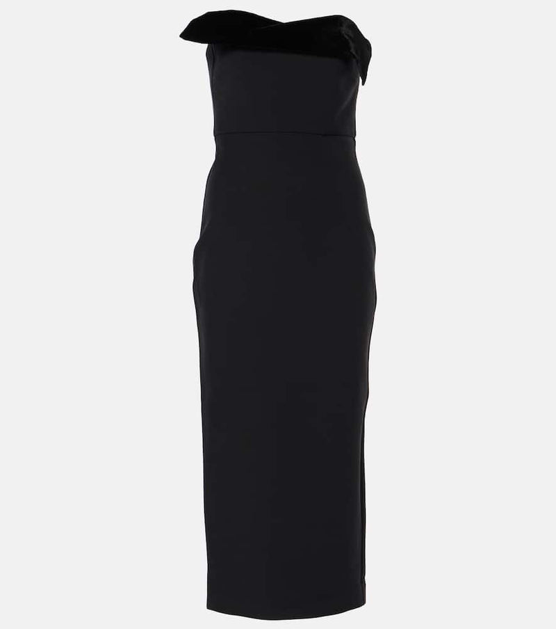 Roland Mouret Crêpe bustier dress